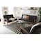 Baxton Studio Sorrento Black Faux Leather Upholstered Wooden 3 Piece Living room Set 122-6764-6767-6770 - alternate 2